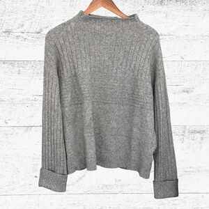 Tribal Gray Cowl Neck Sweater